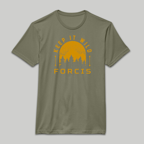 Keep It Wild Tee // Army (S)