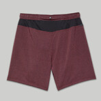 Standard Issue 6.5 Shorts // Heather Maroon (S)