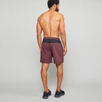 Standard Issue 6.5 Liner Shorts // Heather Maroon (S)