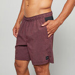 Standard Issue 6.5 Liner Shorts // Heather Maroon (S)