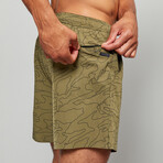 Mercury Runner Shorts // Outline Camouflage (S)