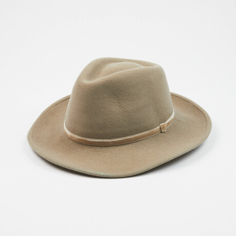 Houston with Fabric Band Hat // Beige (S)
