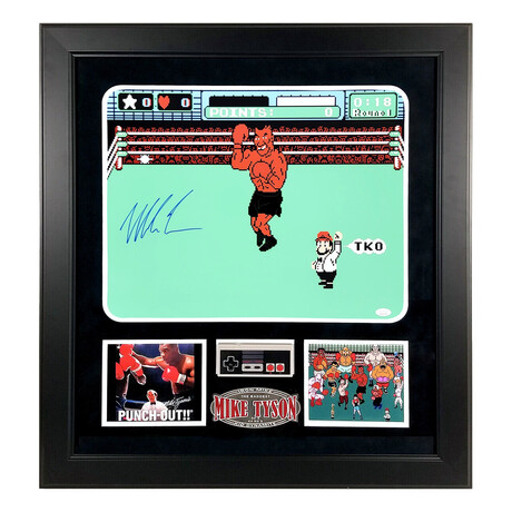 Mike Tyson // Punch-Out // Autographed Photo // 16x20 // Framed
