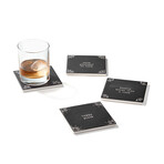Happy Place Ceramic Coasters // Set of 4
