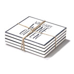 Wine Often Ceramic Coasters // Set of 4