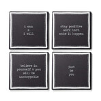 Just Be You Ceramic Coasters // Set of 4
