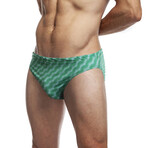 X Ray Swim Brief // Green (XL)