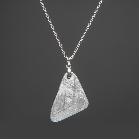 Genuine Natural Muonionalusta Meteorite Pendant V2 // 7.4g