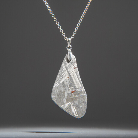 Genuine Natural Muonionalusta Meteorite Pendant // 7.6g