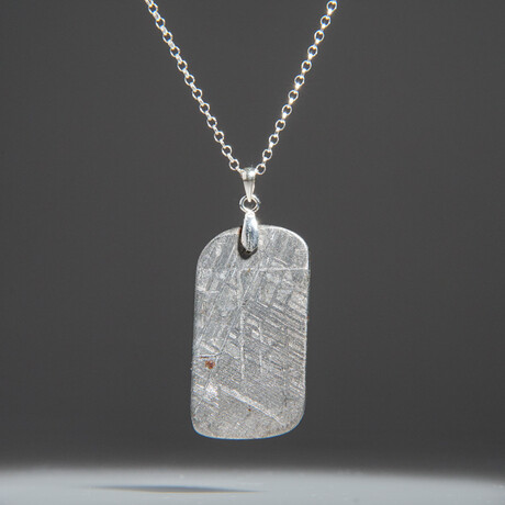 Genuine Natural Muonionalusta Meteorite Pendant // 12g