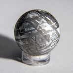 Genuine Natural Muonionalusta Meteorite Sphere with Acrylic Display Stand