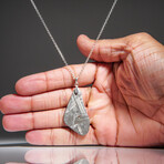 Genuine Natural Muonionalusta Meteorite Pendant // 7.6g
