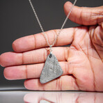 Genuine Natural Muonionalusta Meteorite Pendant V2 // 7.4g