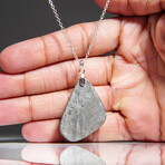 Genuine Natural Muonionalusta Meteorite Pendant // 8.2 g