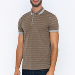 Brian Short Sleeve Polo Shirt // Beige (M)