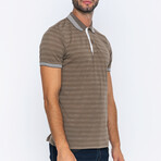 Brian Short Sleeve Polo Shirt // Beige (3XL)
