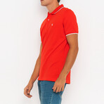 Jason Short Sleeve Polo Shirt // Red (XL)