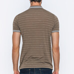 Brian Short Sleeve Polo Shirt // Beige (XL)