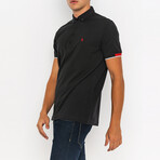 Mateo Short Sleeve Polo Shirt // Black (L)