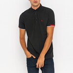 Mateo Short Sleeve Polo Shirt // Black (L)