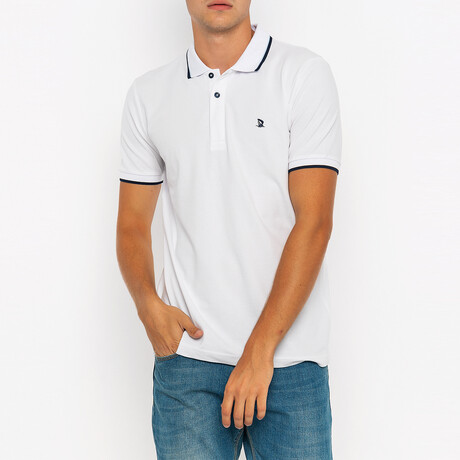 Isaac Short Sleeve Polo Shirt // White (XS)