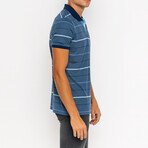 Tanner Short Sleeve Polo Shirt // Indigo (S)