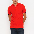 Isaiah Short Sleeve Polo Shirt // Red (S)