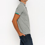 Mason Short Sleeve Polo Shirt // Gray Melange (XL)