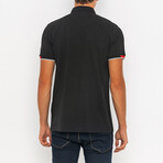 Mateo Short Sleeve Polo Shirt // Black (L)