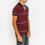 Evan Short Sleeve Polo Shirt // Bordeaux (XL)
