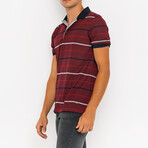 Evan Short Sleeve Polo Shirt // Bordeaux (L)