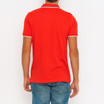 Jason Short Sleeve Polo Shirt // Red (M)