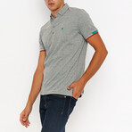 Mason Short Sleeve Polo Shirt // Gray Melange (M)