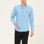 Noah Button Up Shirt // Blue (Small)