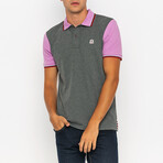 Aaron Short Sleeve Polo Shirt // Antra Melange (XL)