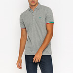 Mason Short Sleeve Polo Shirt // Gray Melange (L)