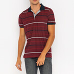 Evan Short Sleeve Polo Shirt // Bordeaux (2XL)