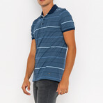 Tanner Short Sleeve Polo Shirt // Indigo (S)