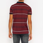 Evan Short Sleeve Polo Shirt // Bordeaux (L)
