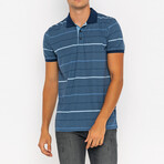 Tanner Short Sleeve Polo Shirt // Indigo (M)