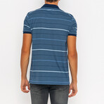Tanner Short Sleeve Polo Shirt // Indigo (L)