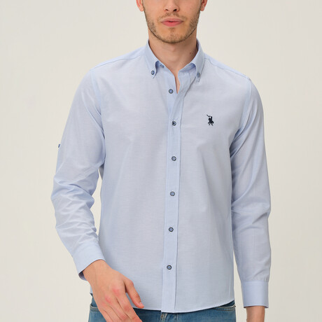 Nico Button Up Shirt // Blue (Small)