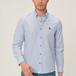 Nico Button Up Shirt // Blue (Small)