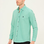 Larry Button Up Shirt // Green (Small)