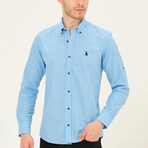 Noah Button Up Shirt // Blue (Small)