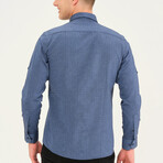 Stephon Button Up Shirt // Blue (Small)