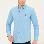 Noah Button Up Shirt // Blue (Small)