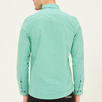 Larry Button Up Shirt // Green (Small)