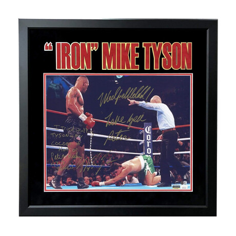 Mike Tyson // Peter McNeeley Dual // Autographed "Tyson Vs." Photo + Inscription // 16x20 // #D/10