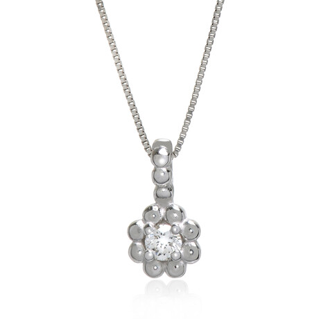 Bliss by Damiani // Dream 18K White Gold Diamond Pendant Necklace // 16" // Store Display
